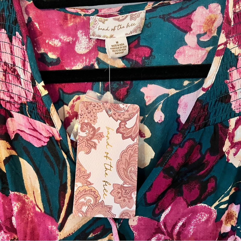 Band of the Free Boho Floral Wrap Dress - Picture 12 of 13